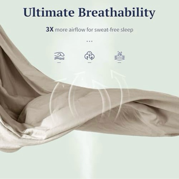 Luxurious 100% French Linen King Duvet & Sham Set - Picture 3 of 4